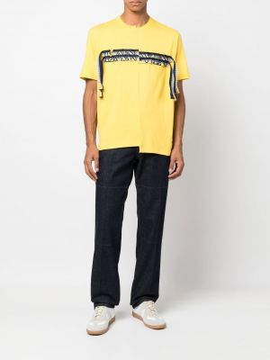 Bavlněné tričko s výšivkou Lanvin žluté