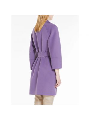 Abrigo de lana Max Mara violeta