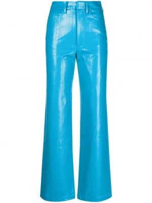 Egyenes szárú nadrág Rotate - Kék