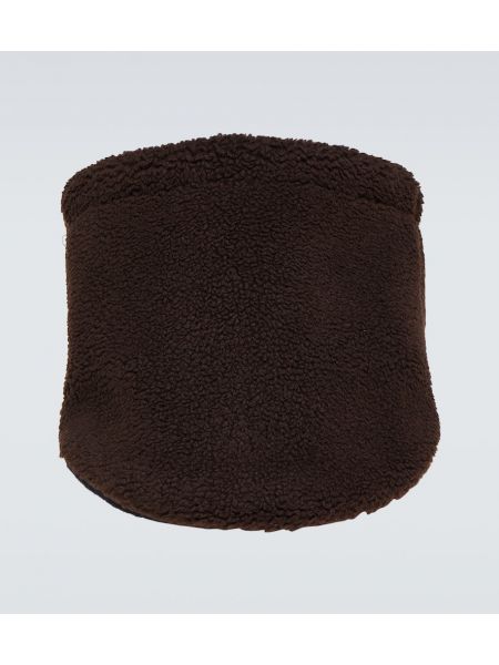 Fleece kashmir silke snood Loro Piana brun