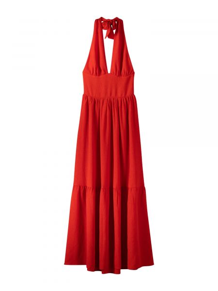 Dlouhé šaty Bershka červená