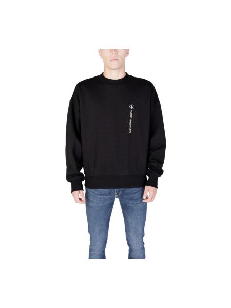 Sweatshirt mit rundem ausschnitt Calvin Klein Jeans schwarz