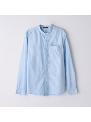 Cropp - Košeľa so stojačikom - Modrá