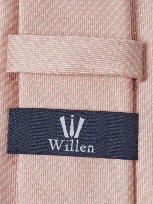 Jedwabny krawat Willen różowy