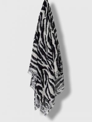 Копринен шал с принт Karl Lagerfeld черно