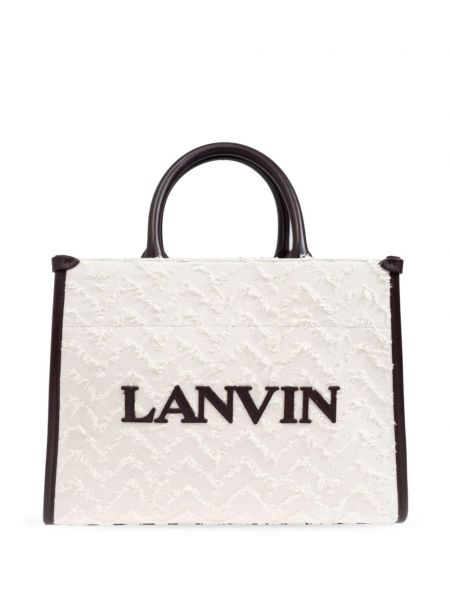 Pamuk alışveriş çantası Lanvin bej