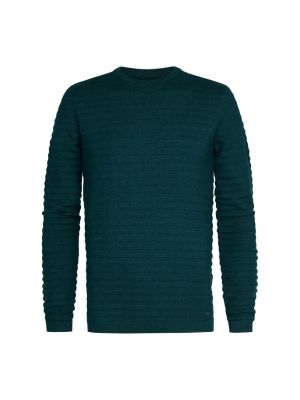 Sweatshirt mit rundem ausschnitt Petrol grün