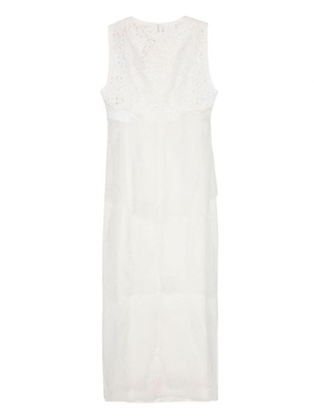 Krajkové průsvitné midi šaty Nº21 bílé
