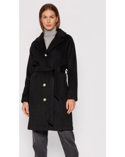 Palton de iarna de lână Selected Femme negru