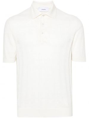 Pamučna polo majica Lardini bijela