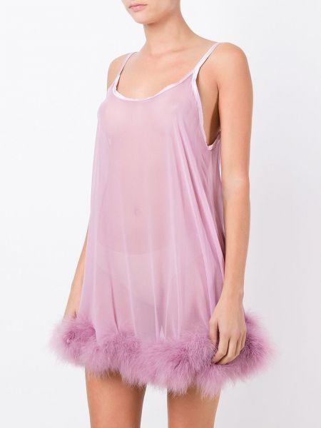 Transparentes kleid mit perlen Gilda & Pearl pink