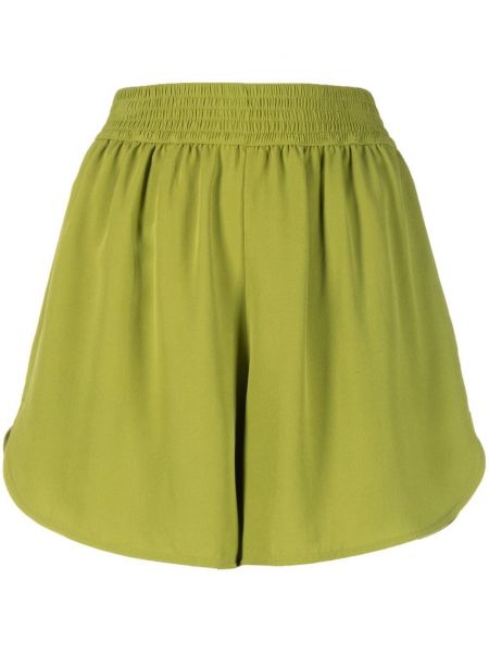 Pantaloni scurți de mătase Paula verde
