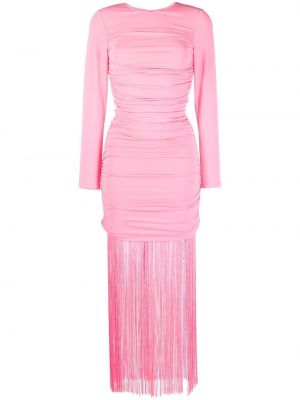 Cocktailkleid mit fransen Alice + Olivia pink