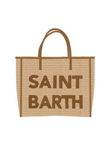 Shopperka Mc2 Saint Barth beżowa