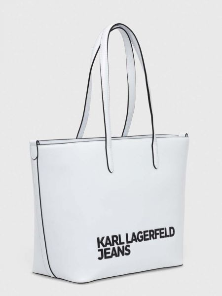Shopperka Karl Lagerfeld Jeans biała