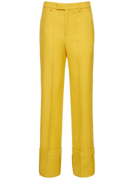 Pantaloni de lână Bite Studios galben