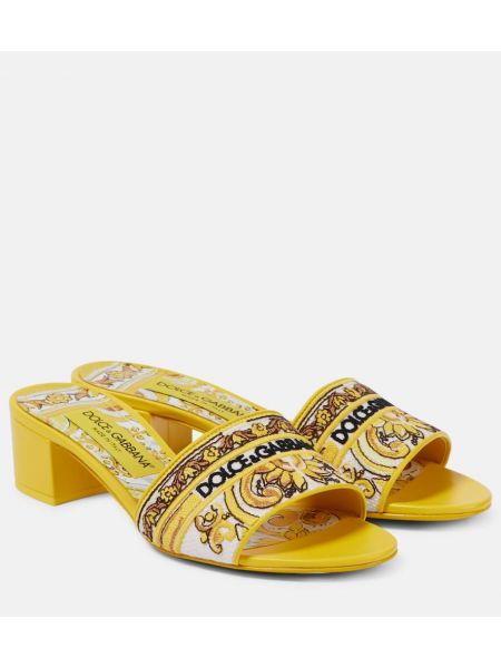 Broderade mules Dolce&gabbana gul