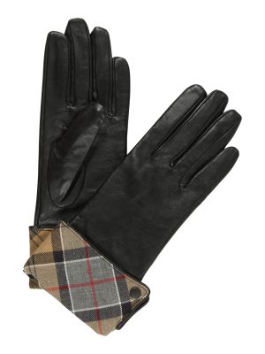Barbour Prstové rukavice 'Jane'  čierna / biela / kaki / dymovo šedá / ohnivo červená