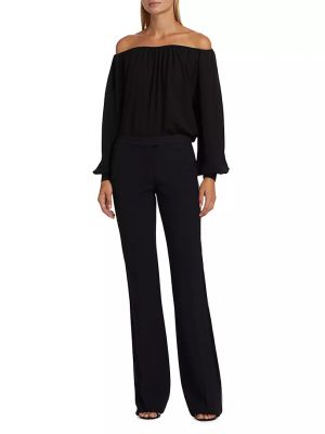 Шелковая блузка Michael Kors Collection черная