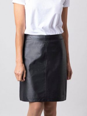 Кожаная юбка Lakeland Leather черная