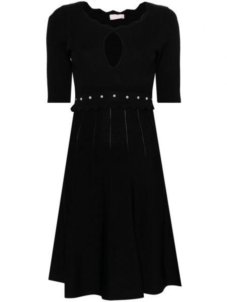 Плетена рокля Liu Jo черно