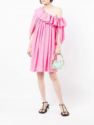 Růžové šaty s volány 3.1 Phillip Lim
