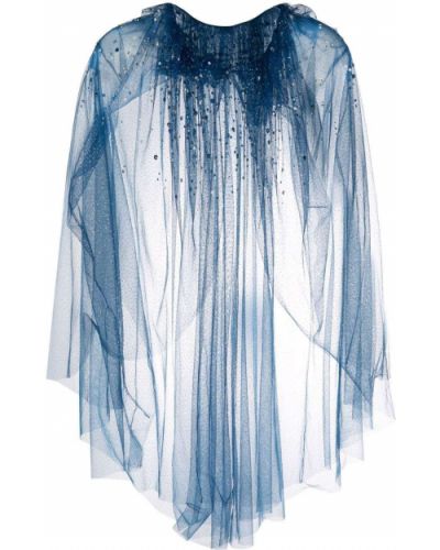 Narzutka tiulowa Jenny Packham, niebieski