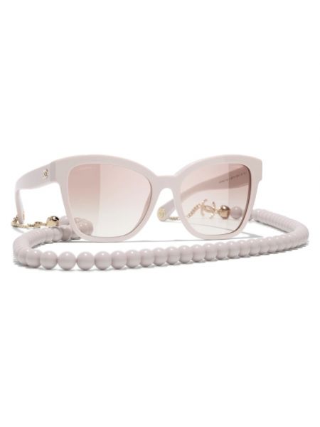 Brązowe okulary przeciwsłoneczne Chanel