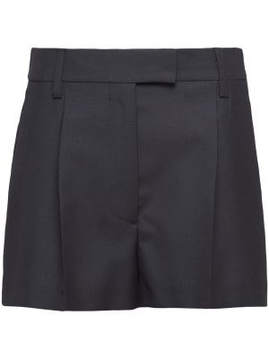Shorts plissées Prada noir