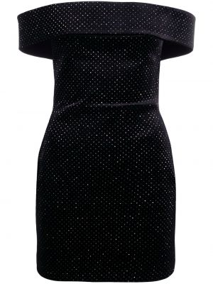 Mini vestido de terciopelo‏‏‎ Christopher Kane negro