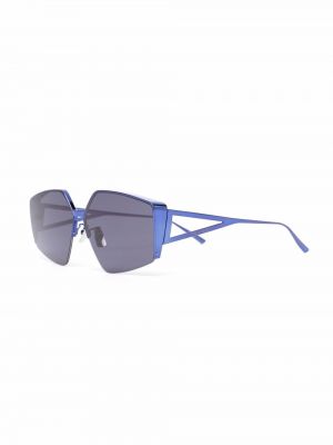 Okulary przeciwsłoneczne Bottega Veneta Eyewear niebieskie
