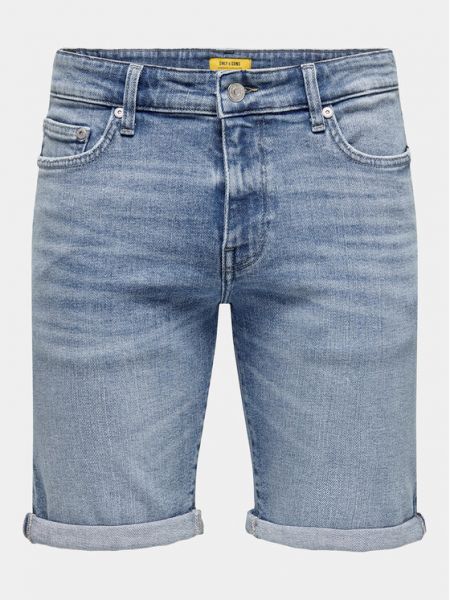 Shorts en jean slim Only & Sons bleu
