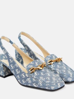 Slingback pumpar med remmar Jimmy Choo blå