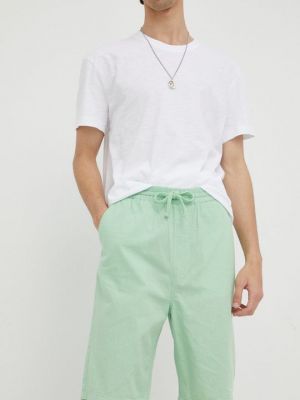 Льняные шорты Lee зеленые