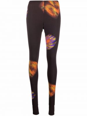 Abstrakt mönster leggings Nina Ricci brun