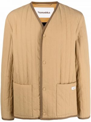 Gesteppte daunenjacke Nanushka beige