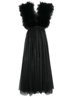 Μάξι φόρεμα από τούλι Alchemy μαύρο