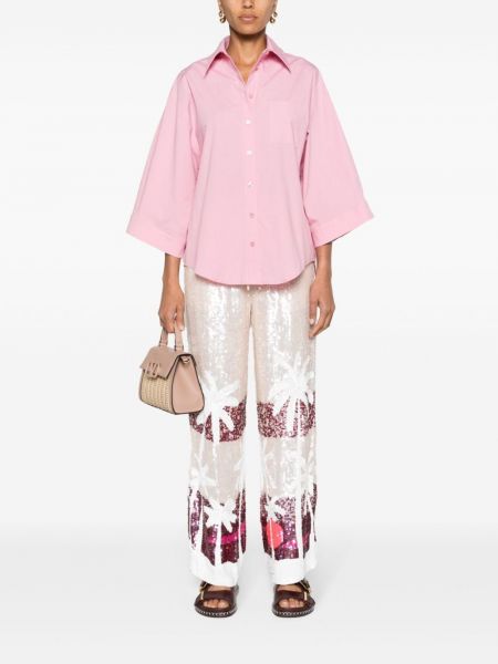 Hemd aus baumwoll Federica Tosi pink