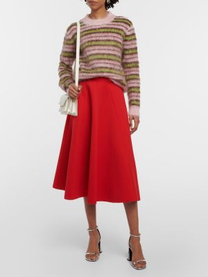 Jersey a rayas de tela jersey de lana mohair Marni rosa