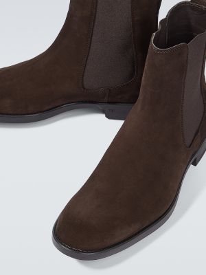 Zomšinės chelsea stiliaus batai Tom Ford ruda