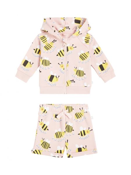 Trykt bomull shorts for jenter Stella Mccartney Kids rosa