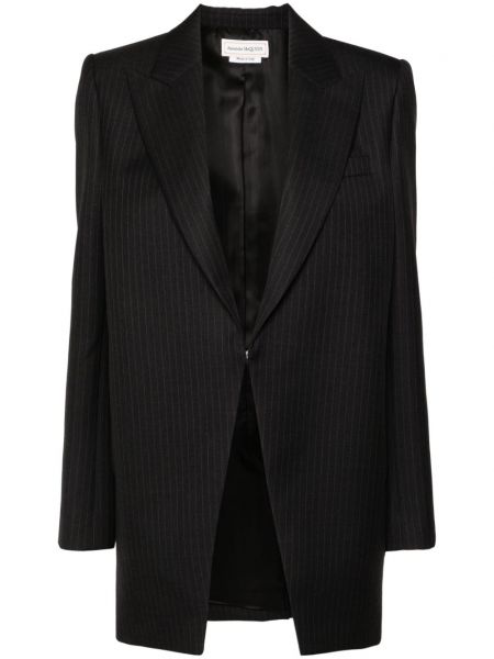 Stribet blazer Alexander Mcqueen grå