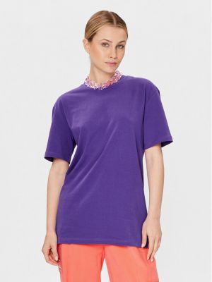 Marškinėliai Patrizia Pepe violetinė