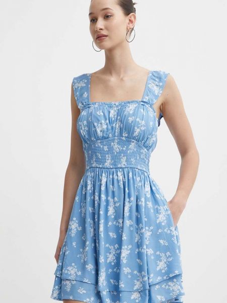Mini haljina Hollister Co. plava