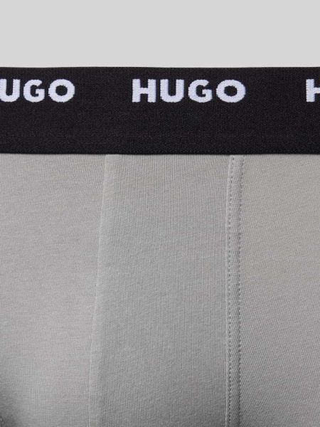 Bokserki slim fit w jednolitym kolorze Hugo niebieskie