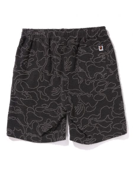 Shorts aus baumwoll mit print mit camouflage-print A Bathing Ape® schwarz