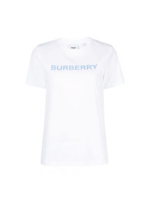 Koszulka elegancka Burberry biała