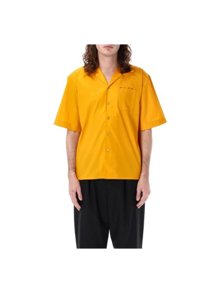 Koszula z krótkim rękawem Marni żółta