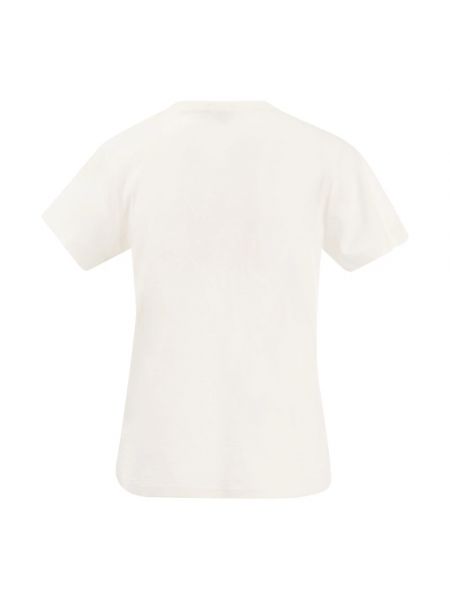 Camiseta con bordado de cuello redondo Ralph Lauren blanco