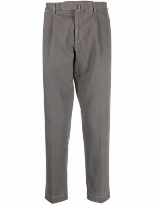 Памучни панталон от джърси Dell'oglio сиво